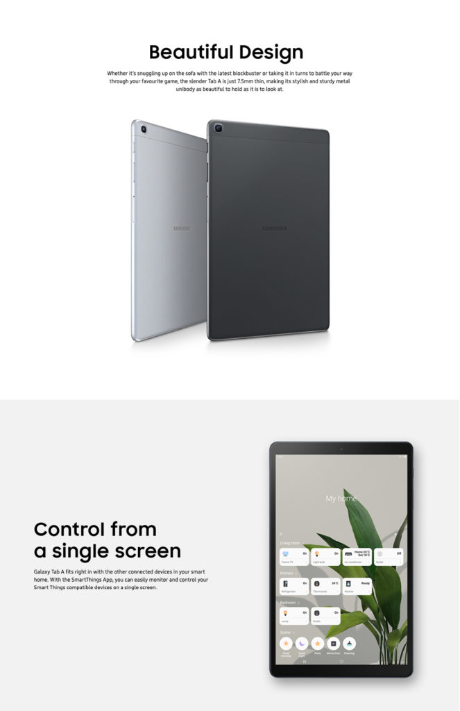 tab a 10.1 dimensions