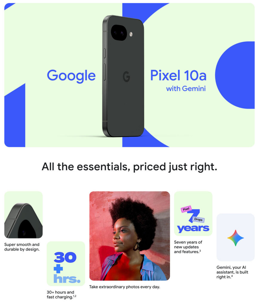Google Pixel 10a Carousel PDP Banner