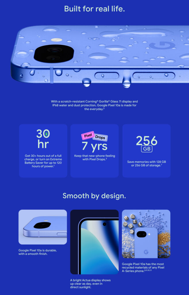 Google Pixel 10a Carousel PDP Banner
