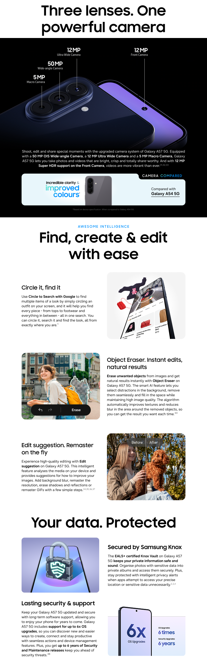 Samsung Galaxy A57 PDP River